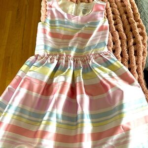 Pastel striped dress size 6/7 *3